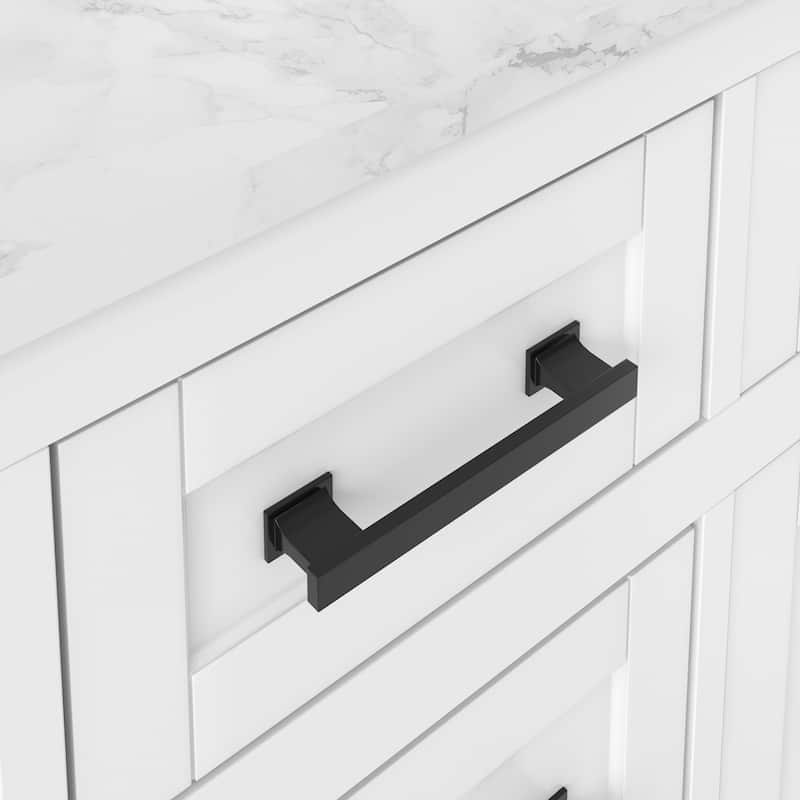 Bathroom Vanity with Marble Top and Sink