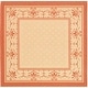 preview thumbnail 125 of 125, SAFAVIEH Courtyard Sheila Indoor/ Outdoor Waterproof Patio Backyard Rug 6'7" Square - Natural/Terra