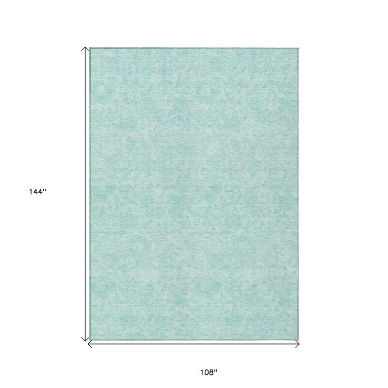 HomeRoots Floral Transitional Rectangle Outdoor Rug