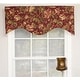 preview thumbnail 2 of 0, RLF Home Noblesse Cornice Window Valance 2 Colors Available Red