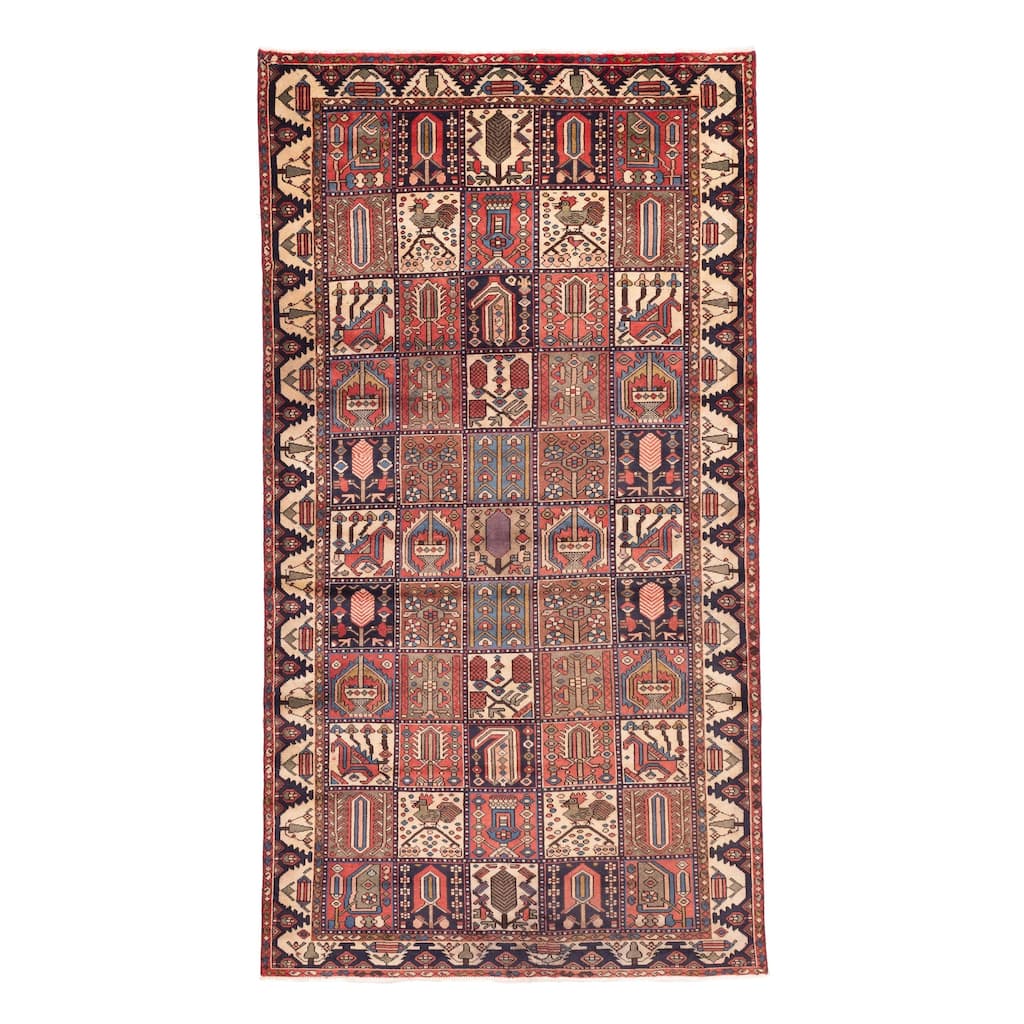 ECARPETGALLERY Hand-knotted Kayseri Vintage Red Wool Rug - 5'0 x 9'5