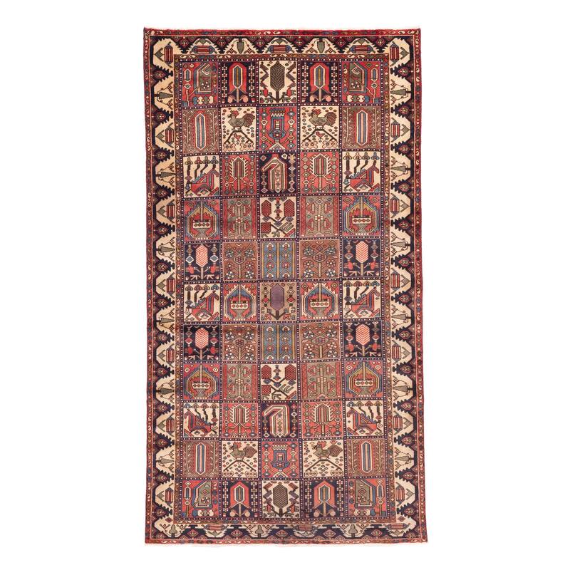 ECARPETGALLERY Hand-knotted Kayseri Vintage Red Wool Rug - 5'0 x 9'5