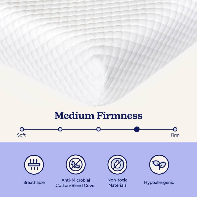 Max and Lily 2 x 8" Memory Foam Mattress Twin