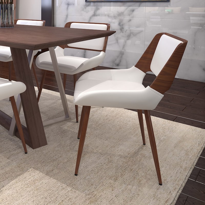 Mid-Century Modern Fabric Side Chair