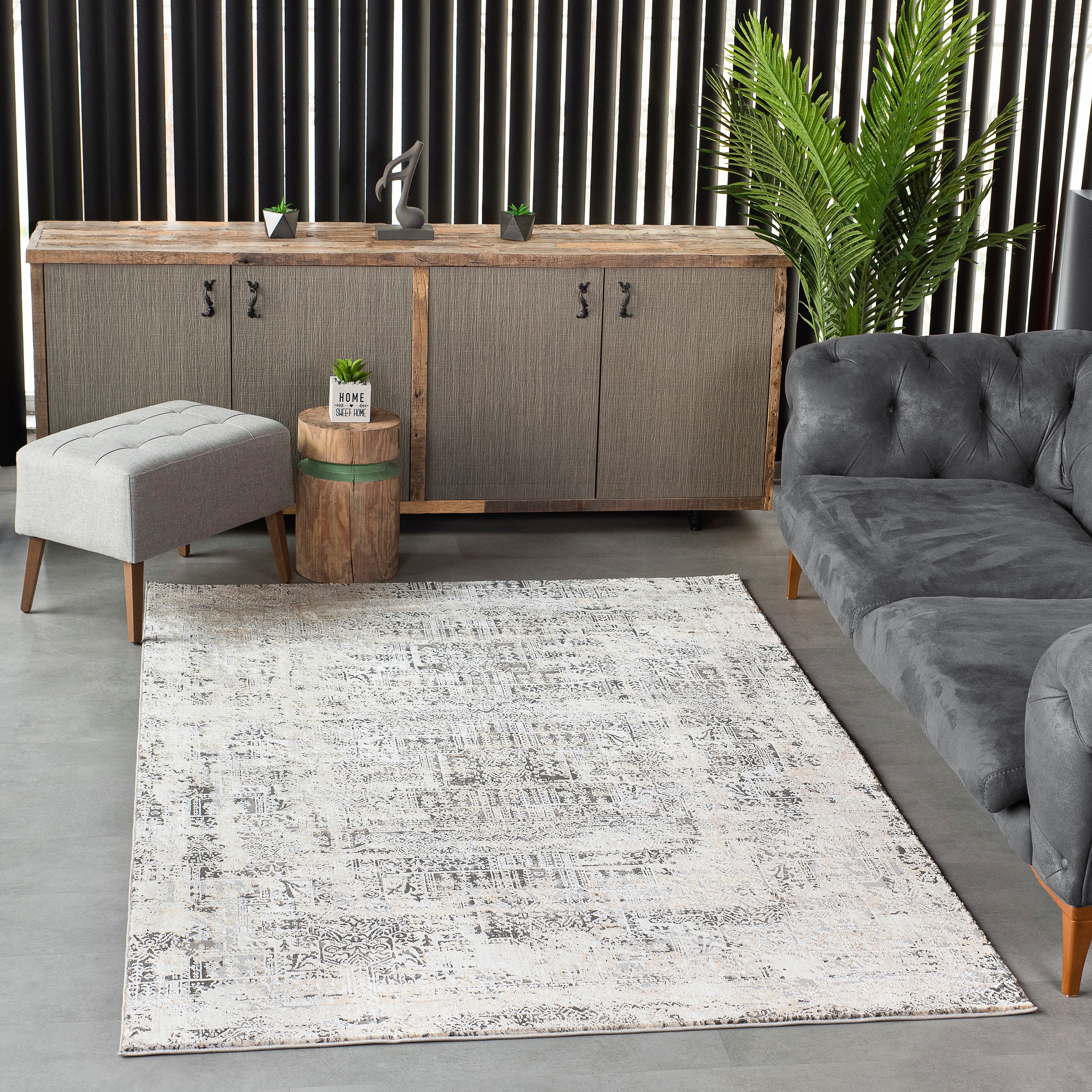 MDA Rugs Bowman Ivory/Gray Transitional Area Rug