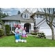 preview thumbnail 7 of 7, Fraser Hill Farm 4-Ft. Tall Bunny Rabbit Family, Outdoor/Indoor Blow Up Spring Inflatable with Lights - 4 ft.