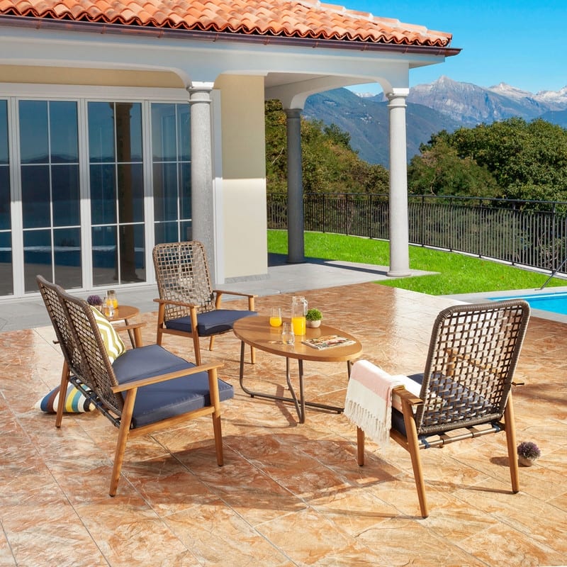 Mesh 5-Piece Outdoor Conversation Set