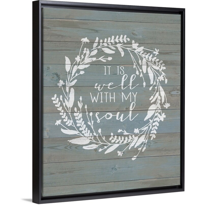 Shop Well With My Soul Black Float Frame Canvas Art On Sale Overstock 25511935