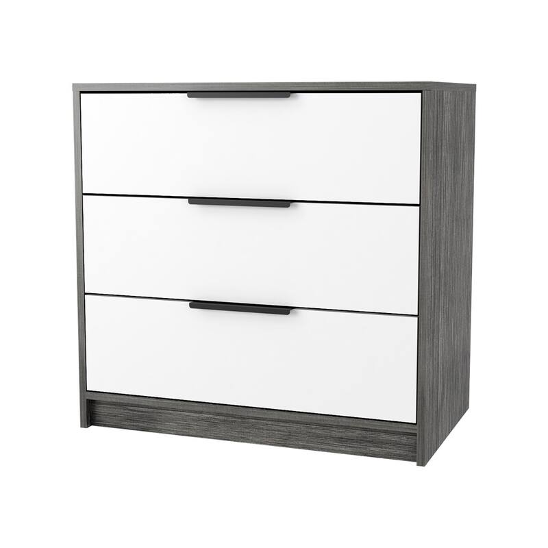 FM Furniture Washington 3 Drawer Dresser with Metal Handles