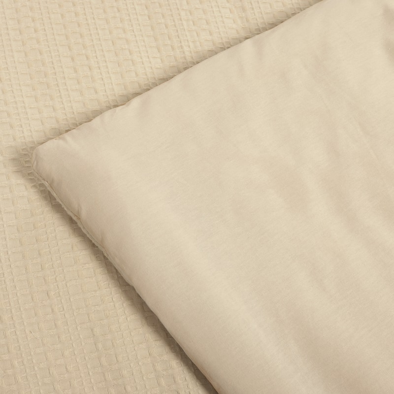 Lush Decor Haniya Solid Waffle Woven Cotton Textured Comforter Set