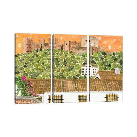 iCanvas "The Alhambra" by Caroline Chessia 3-Piece Canvas Wall Art Set