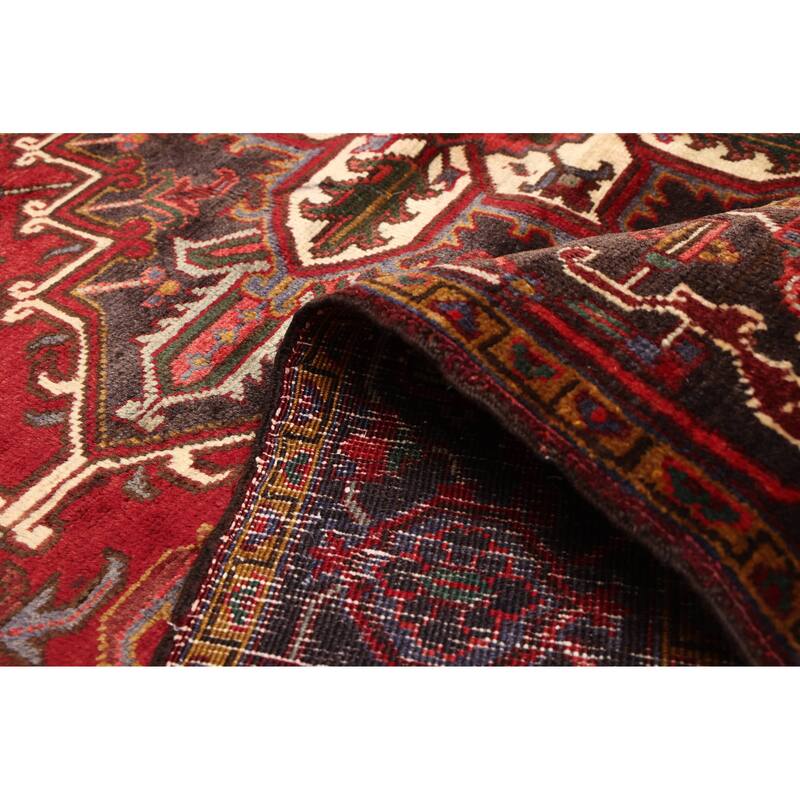 ECARPETGALLERY Hand-knotted Sarabi Dark Red Wool Rug - 6'7 x 9'5