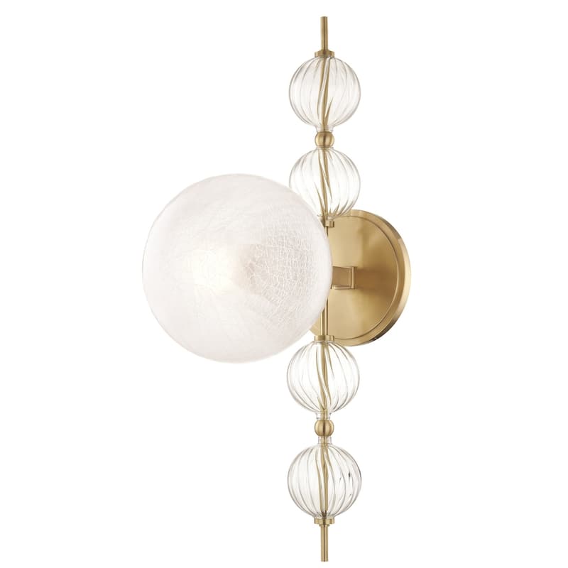 Hudson Valley Lighting Calypso Single Light 22" Tall Wall Sconce - Aged Brass