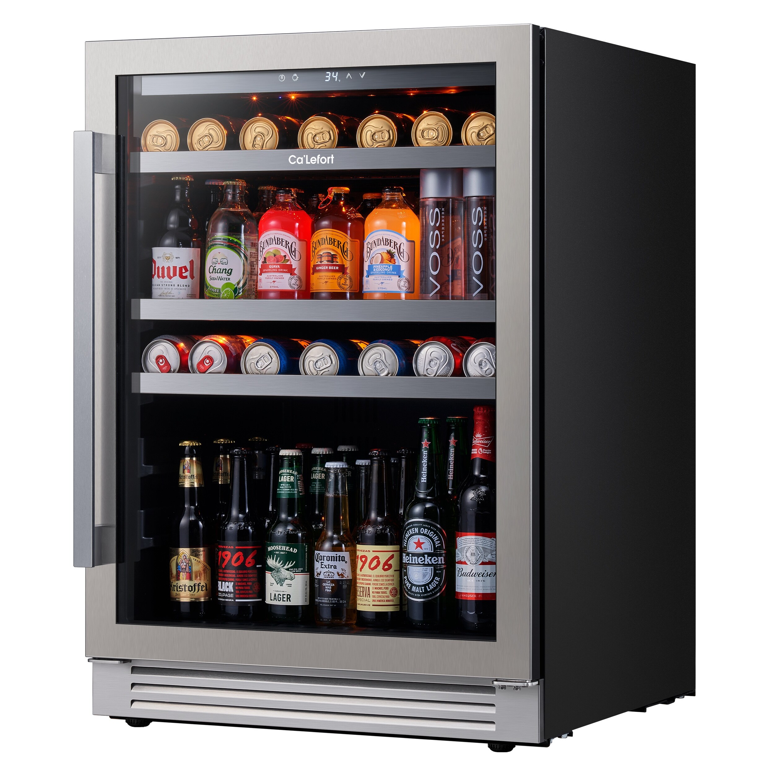  Yeego 30 inch Beverage Refrigerator, Two 15'' Coolers  Side-by-Side Freestanding Fridge under Counter Beer for Drink Soda Wine,  Hold 160 Cans : Home & Kitchen