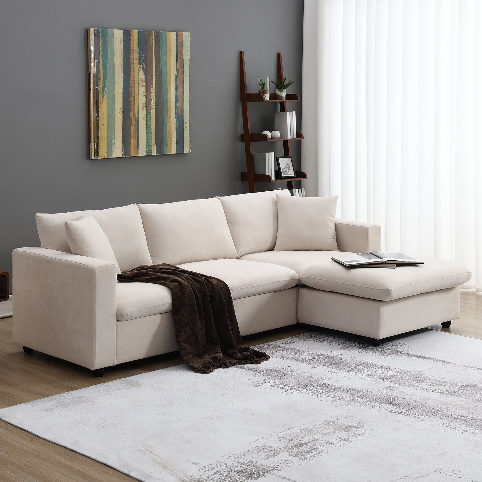 100.4*64.6" Modern Sectional Sofa