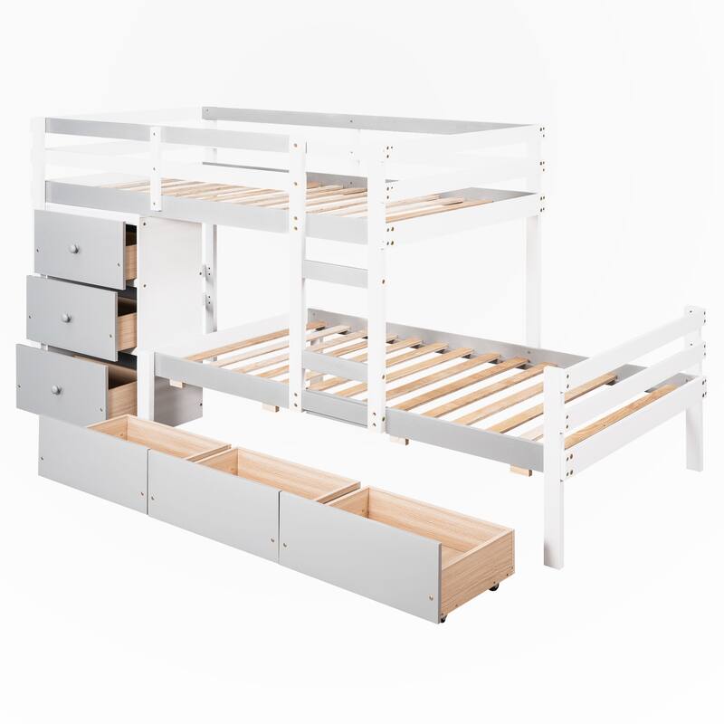 Twin over Twin Loft Bunk Bed