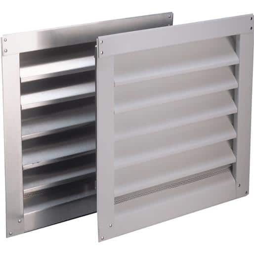 Air Vent Inc. 8X8 Wht Alum Wall Louver RL808900 Unit EACH Contains 6