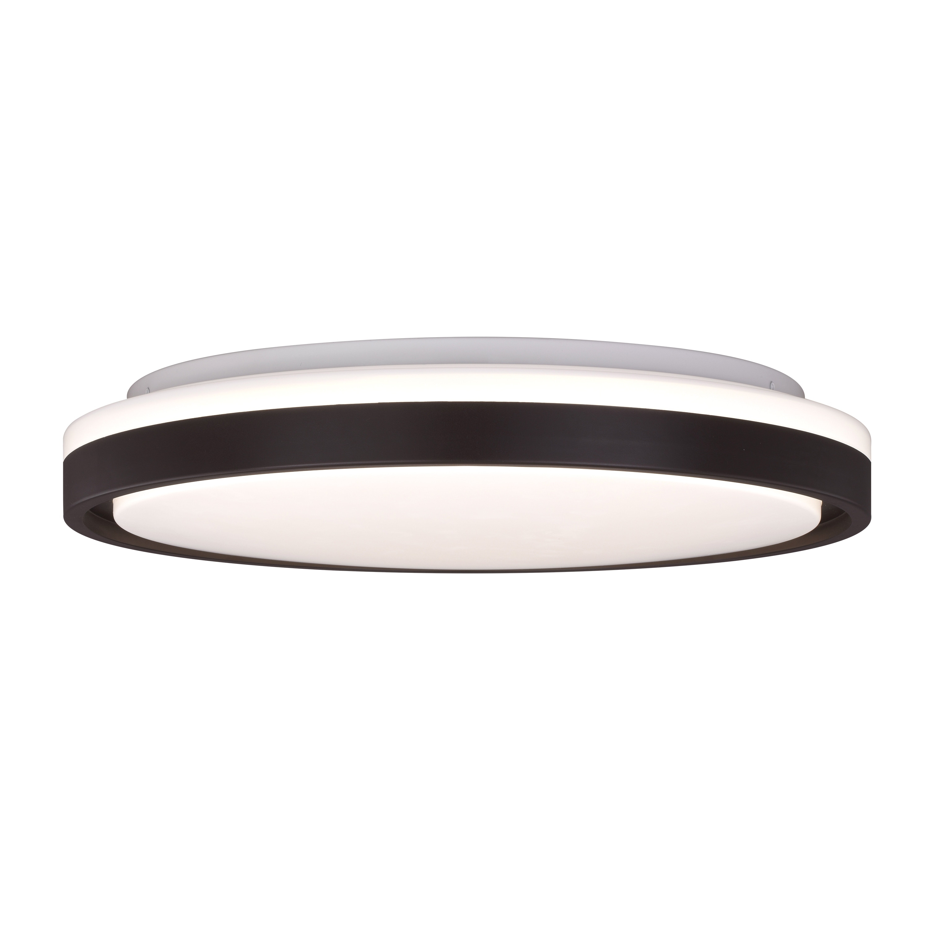 VAXCEL Ellie 16.25-in W Integrated LED Bronze Contemporary Flush Mount Ceiling Light Fixture
