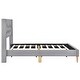 preview thumbnail 7 of 56, 4 Pcs Bedroom Sets Platform Bed with 2 Nightstands and Storage