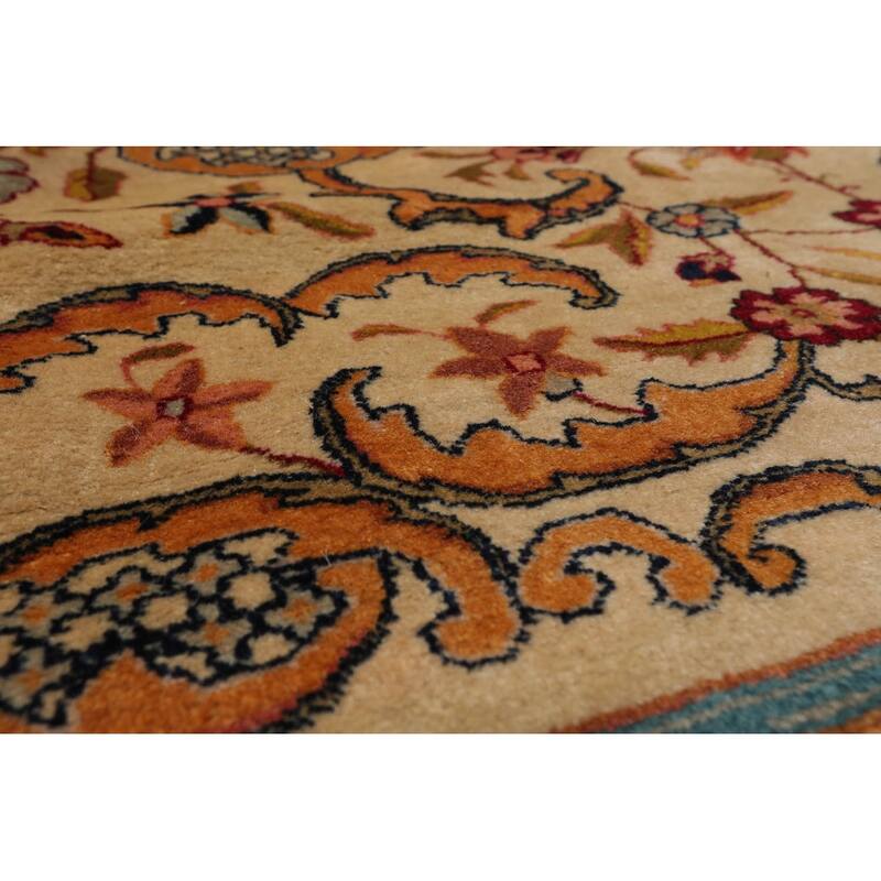 Hand Knotted 300 KPSI Tabriz Burgundy 100% Wool Traditional Area Rug - 11' 2'' x 15' 10''