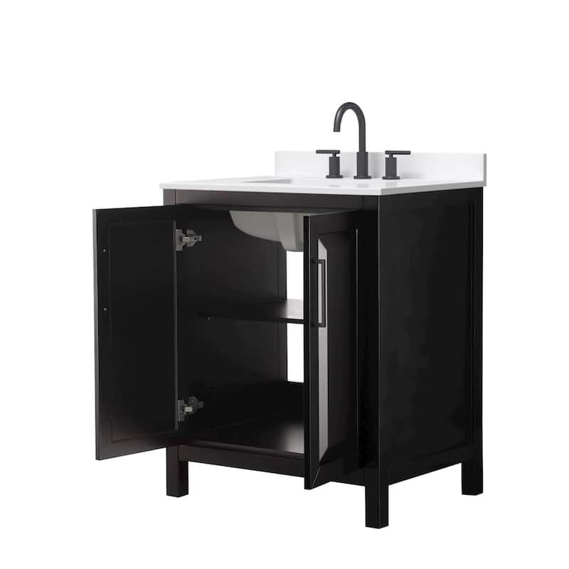 Daria 30-inch Single Vanity, 3 Hole Quartz Top