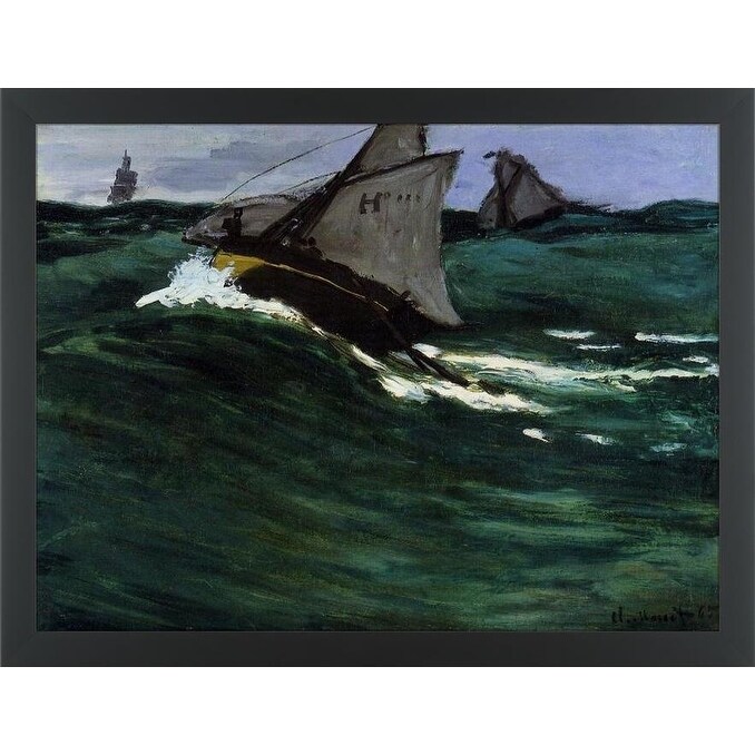 Shop Easy Art Prints Claude Monet S The Green Wave Premium