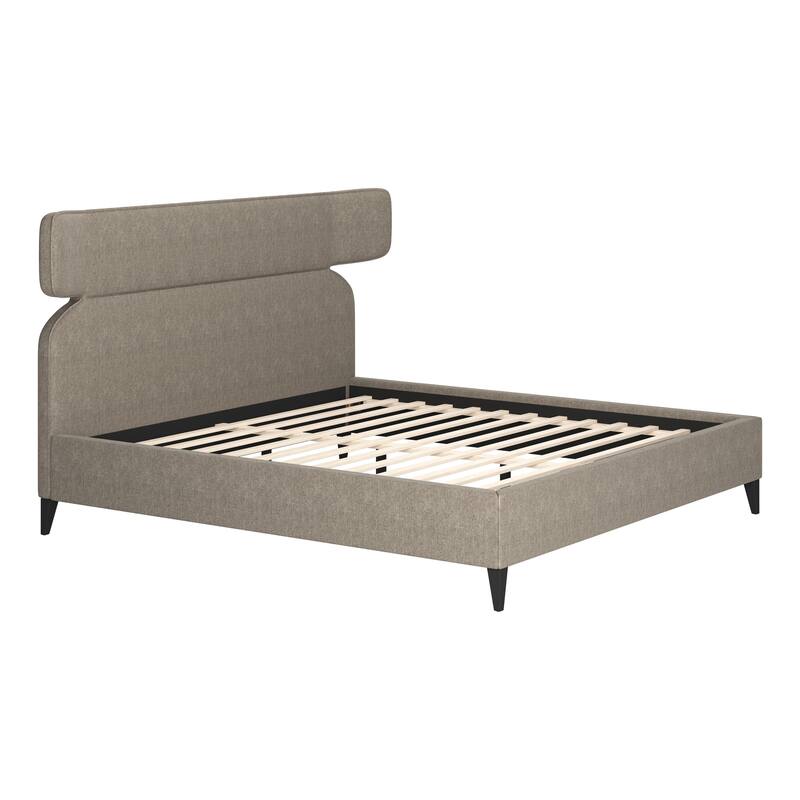 Dusa King Bed Olive Brown
