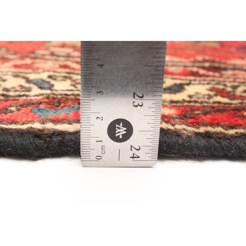 ECARPETGALLERY Hand-knotted Andelz Red Wool Rug - 2'8 x 10'4