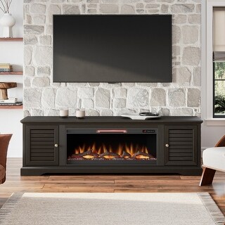 Bridgevine Home Topanga 83 inch Electric Fireplace TV