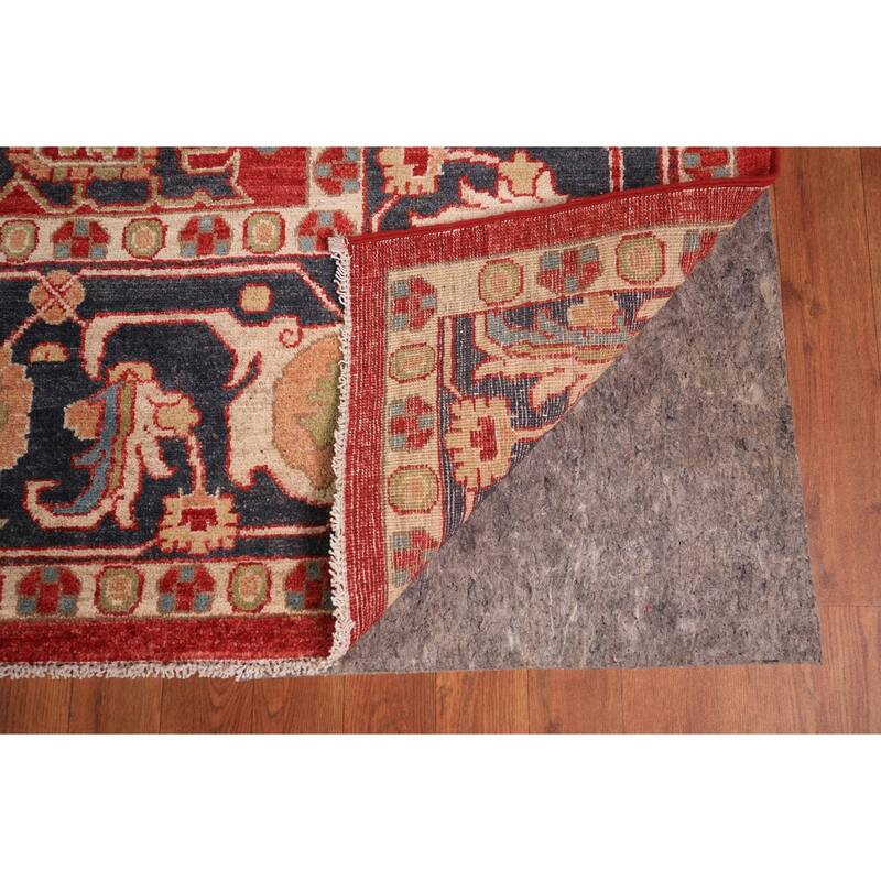 Vegetable Dye Red Ziegler Oriental Area Rug Hand-Knotted Wool Carpet - 8'0" x 9'10"