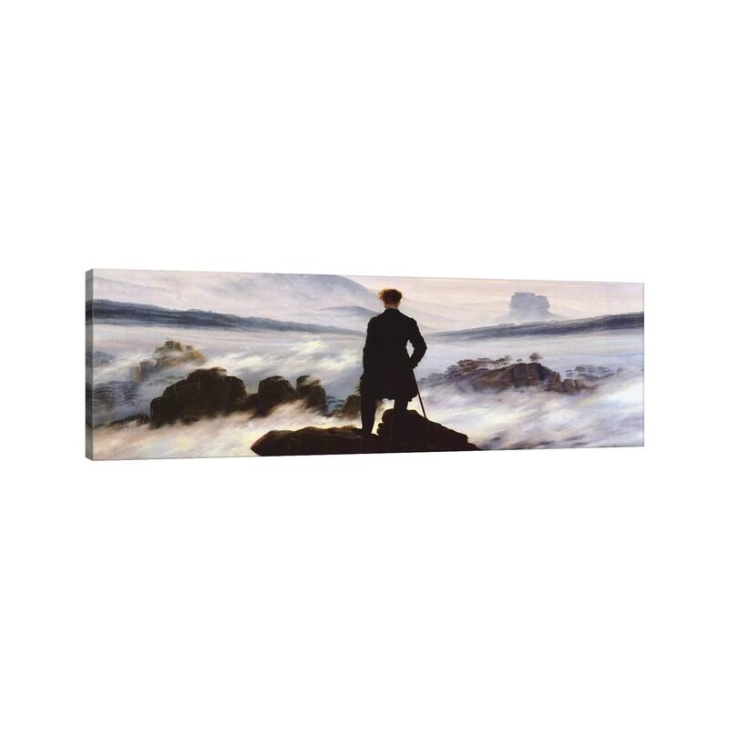 iCanvas "The Wanderer Above The Sea of Fog" by Caspar David Friedrich Canvas Print