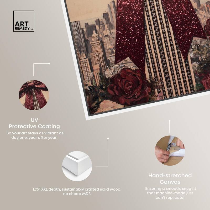 Sparkling Empire State Building Canvas by Art Remedy