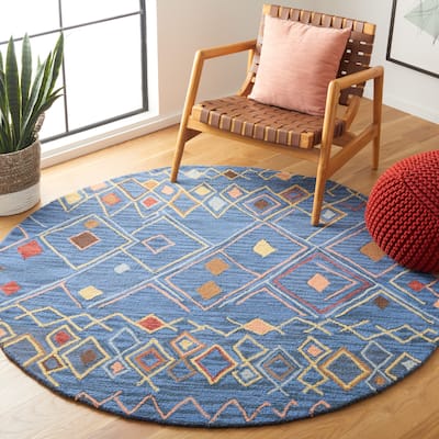 SAFAVIEH Handmade Suzani Dalmazia Boho Tribal Wool Rug