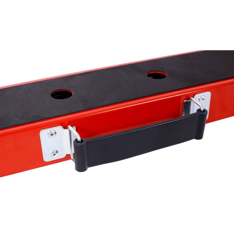 Saw Horses 2 Pack, Folding Portable Work Horse with Fast Open Legs, Convenient Handle, Heavy Duty Steel Sawhorse for Garage