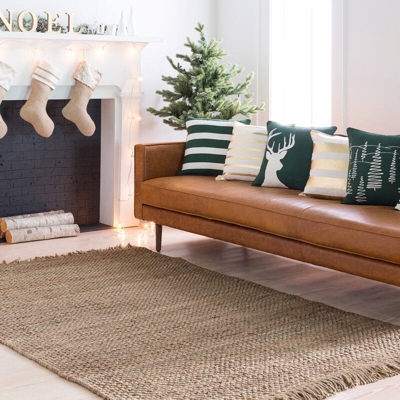 Handwoven Utah Solid Jute Rug (2'3 x 8')