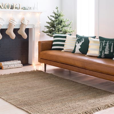 Handwoven Utah Solid Jute Rug (2'3 x 8')