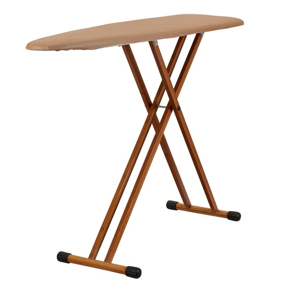 IRON TOP BOARD FOR WWW L EXTENSIONTABLE用 Household Essentials Bamboo 4-Leg Ironing Board with Steel