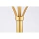 preview thumbnail 10 of 13, Gizella 10 Inch Glam Crystal Matte Gold Table Lamp 1-Light - N/A
