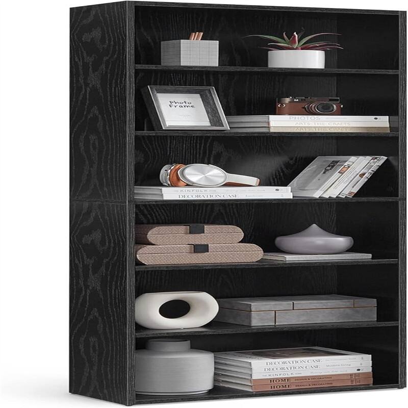 Bookshelf - 9.4"D x 23.6"W x 63.1"H - Black