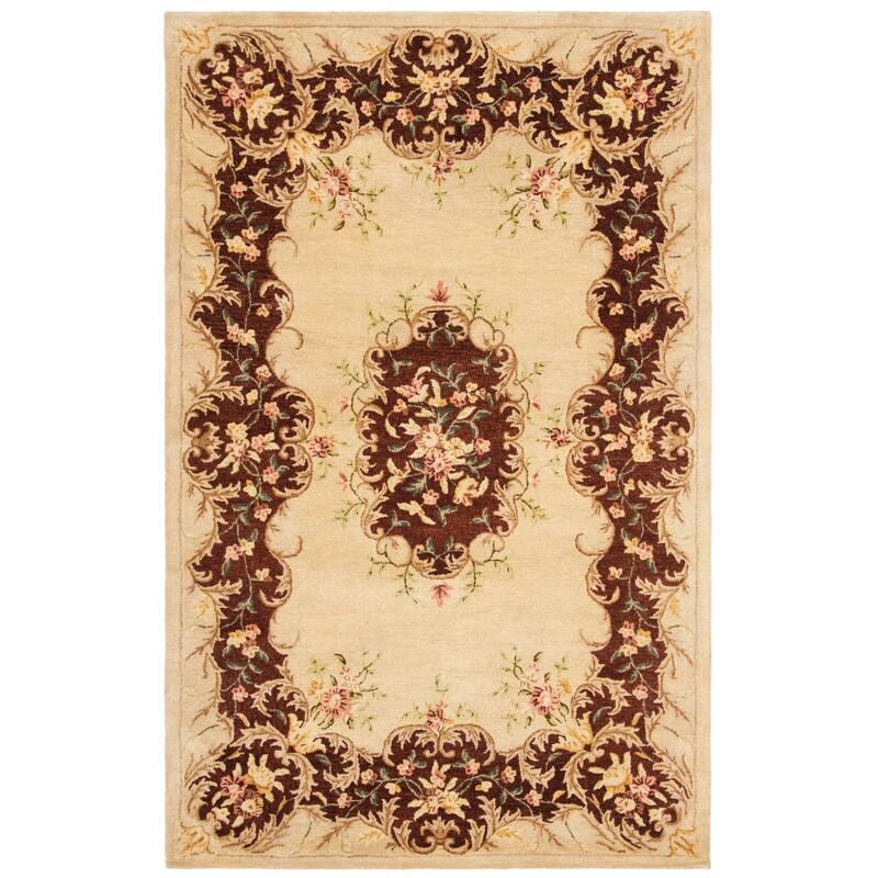 SAFAVIEH Handmade Bergama Achsah Oriental Hand-spun Wool Rug