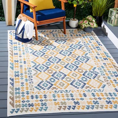 SAFAVIEH Sunrise Shelagh Indoor/Outdoor Waterproof Rug