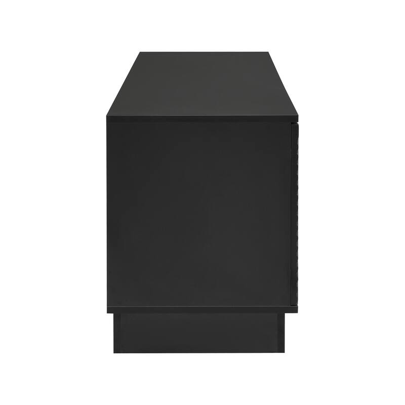 70.8" Modern TV Stand for TVs up to 75 Inches, Entertainment Center with Storage Cabinets, 4 Drawers and a Metal Center Leg