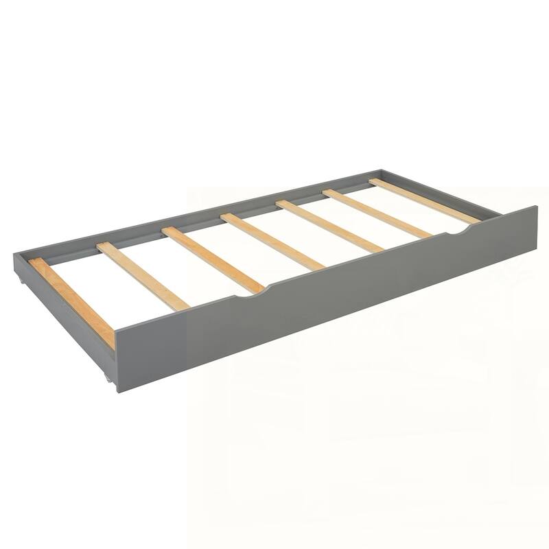 Wooden Storage Platform Bed with USB Ports