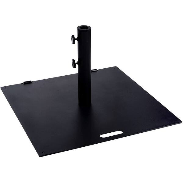 Patio 38.5lb.Heavy Duty Square Steel Free Standing Umbrella Base Bed