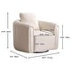 preview thumbnail 7 of 8, Swivel Barrel Chair, Comfy Round Accent Sofa Chair, 360 Degree Swivel Barrel Club Chair, Leisure Arm Chair
