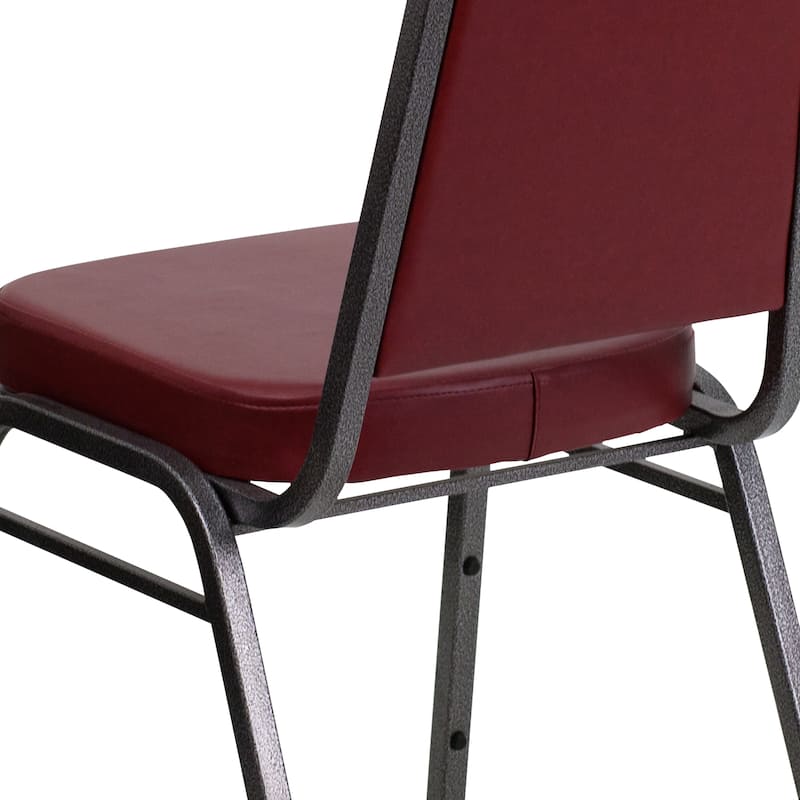 4 Pack Trapezoidal Back Stacking Banquet Chair - 20.25"D x 17.5"W x 36"H
