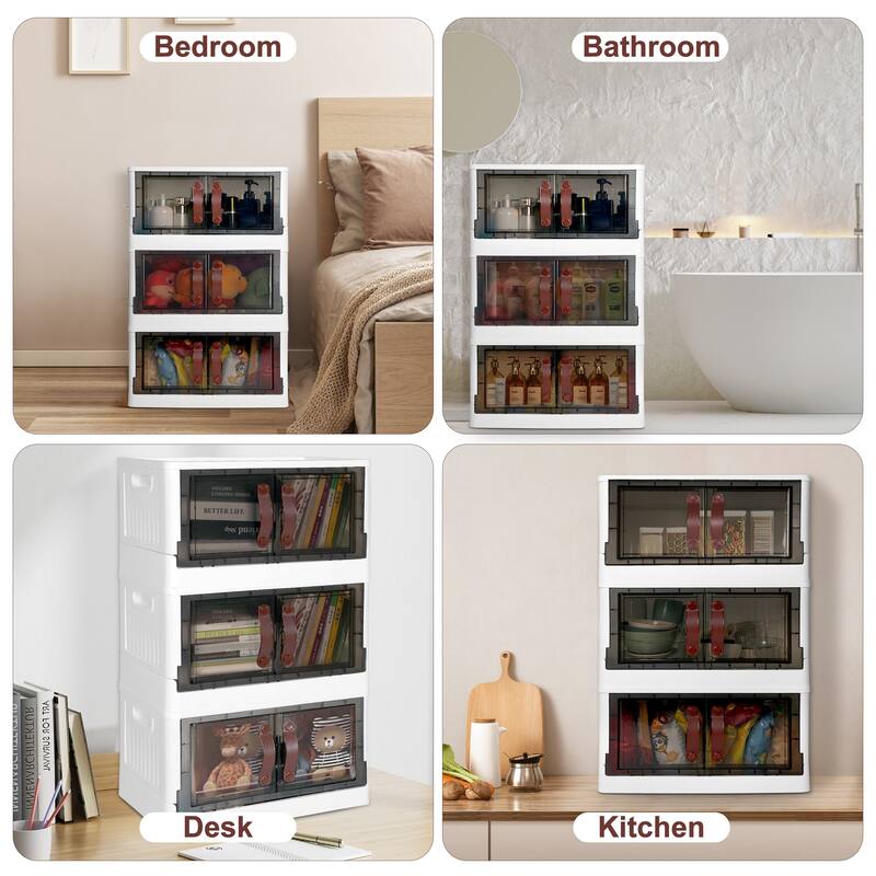 Plastic Storage Cabinet with Lids