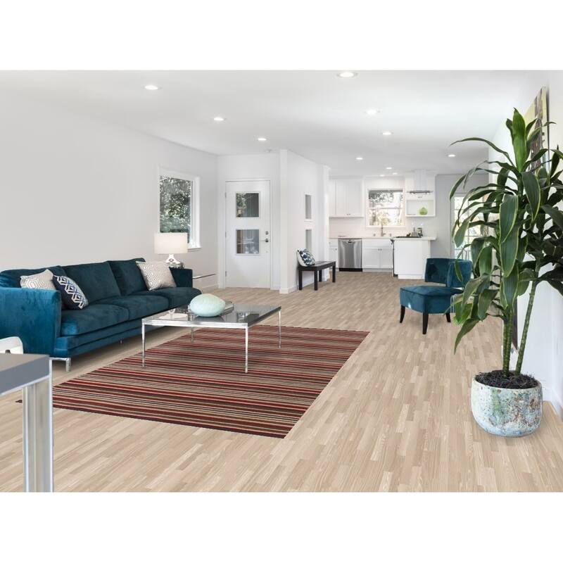 Multi-Color Striped Gabbeh Oriental Area Rug Handmade Wool Carpet - 5'1"x 8'4"