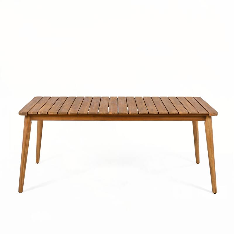 Acacia Wood Dining Table 8-Person Outdoor Table,Patio, Garden, Backyard