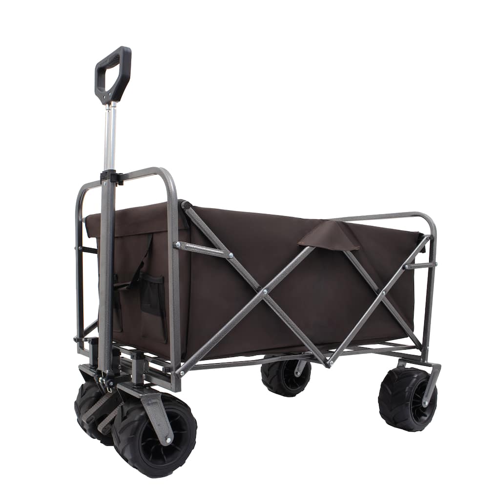 Outdoor Garden Park Utility kids Wagon Portable Beach Trolley Cart Camping Foldable with Big Wheels Folding Wagon